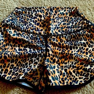 NWOT Violate the Dress Code Leopard Scrunch Shorts